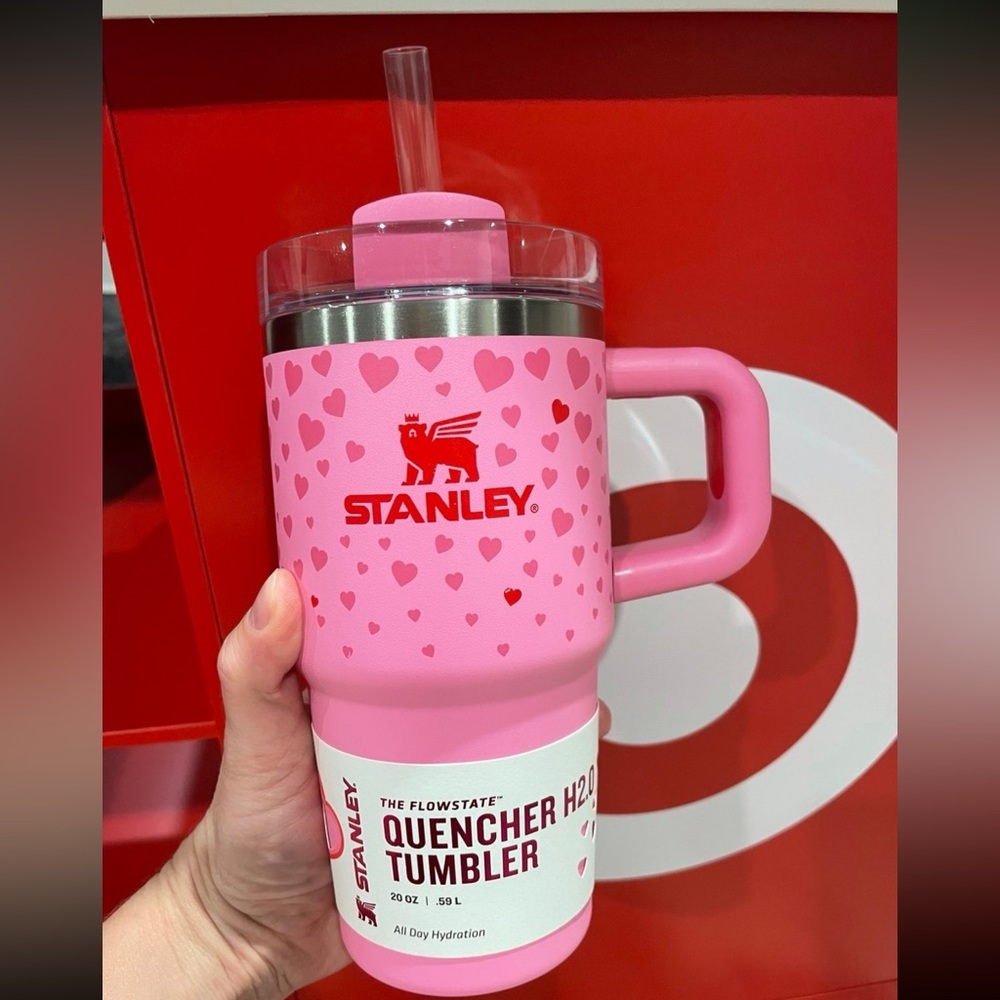 Valentine’s Day Stanley 20oz pink sweet hearts